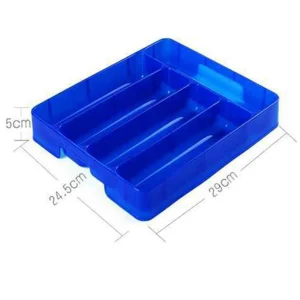 ABJI-2X tiroir organisateur plateau cuillère couverts séparation finition boîte de rangement couverts cuisine stockage Organization blanc