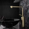 Robinet de salle de bains en or Rose brossé – vue 6