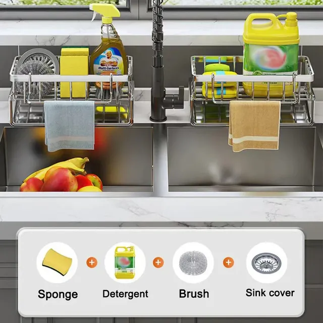 Support de rangement pour outils de nettoyage d'évier – vue 4