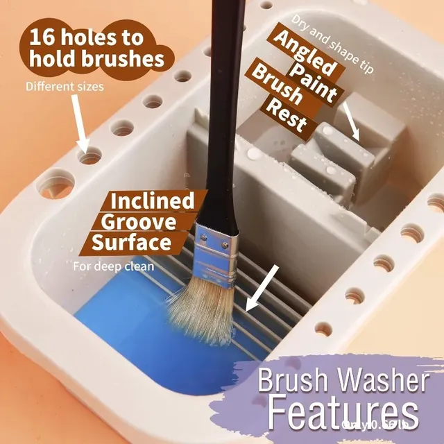 Bassin de pinceaux à peinture multi-usage avec… – vue 2