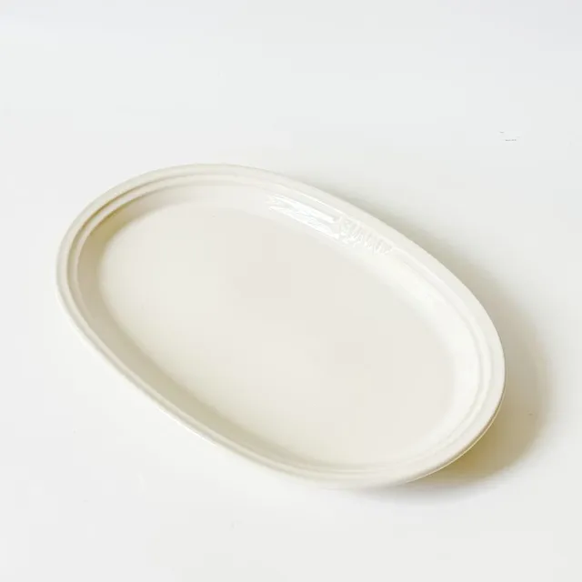 Assiettes de service ovales en porcelaine – vue 5