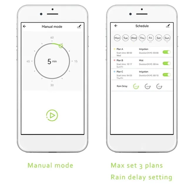 Minuterie d'arrosage intelligente sans fil – vue 3