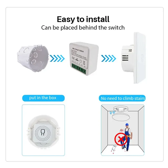 EWeLink 16A Mini bricolage Wifi commutateur intelligent… – vue 6
