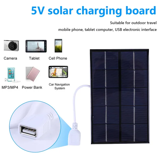 Chargeur de panneau solaire USB 5W 5V – vue 4