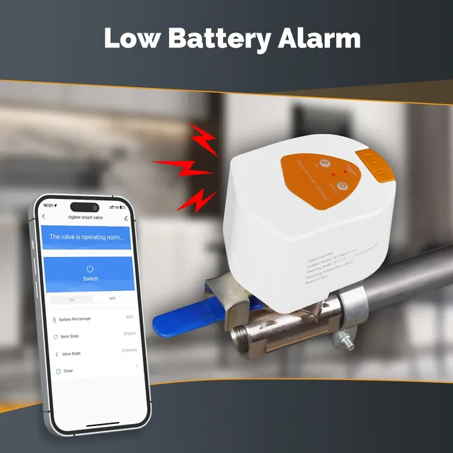 Vanne de gaz intelligente Tuya Zigbee – vue 6