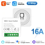 Tuya 16A MINI Wifi commutateur bricolage 2 voies télécommande minuterie relais automatisation pour la vie intelligente fonctionne avec Alexa Google Home Alice