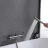 Robinet de baignoire en laiton cascade or brossé – vue 5