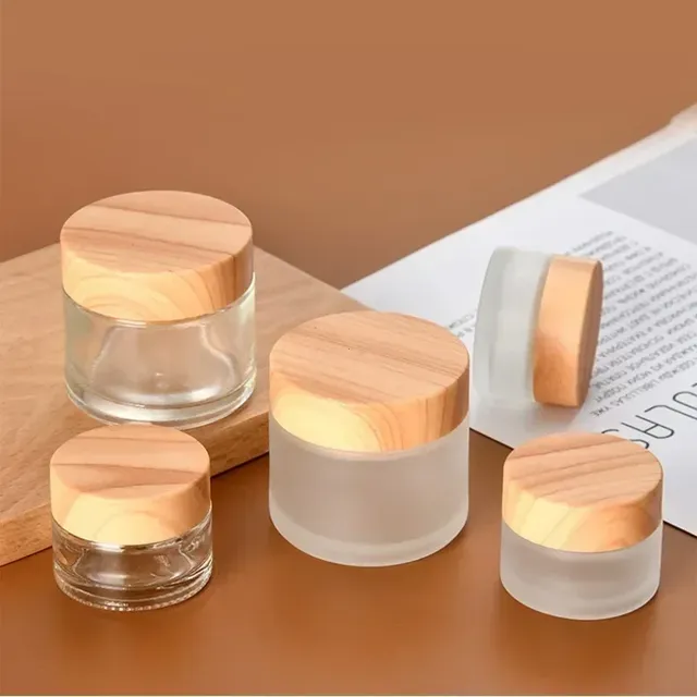 Lotion rechargeable bouteille en verre stockage crème…