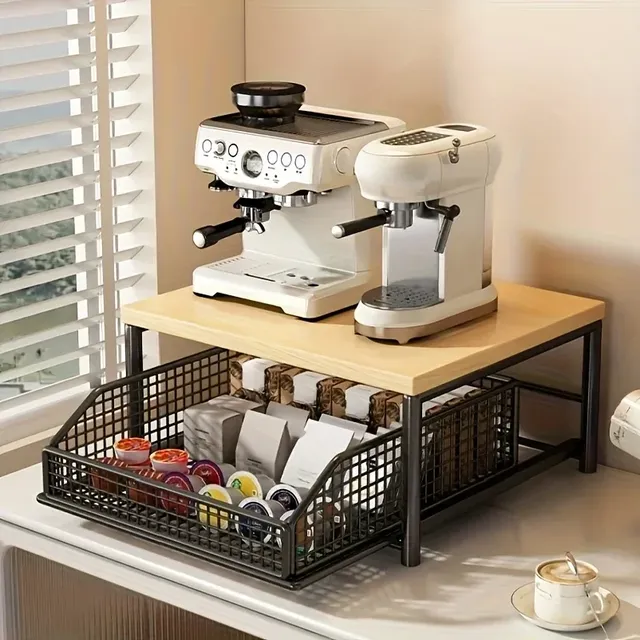 Support de rangement pour micro-ondes de cuisine moderne