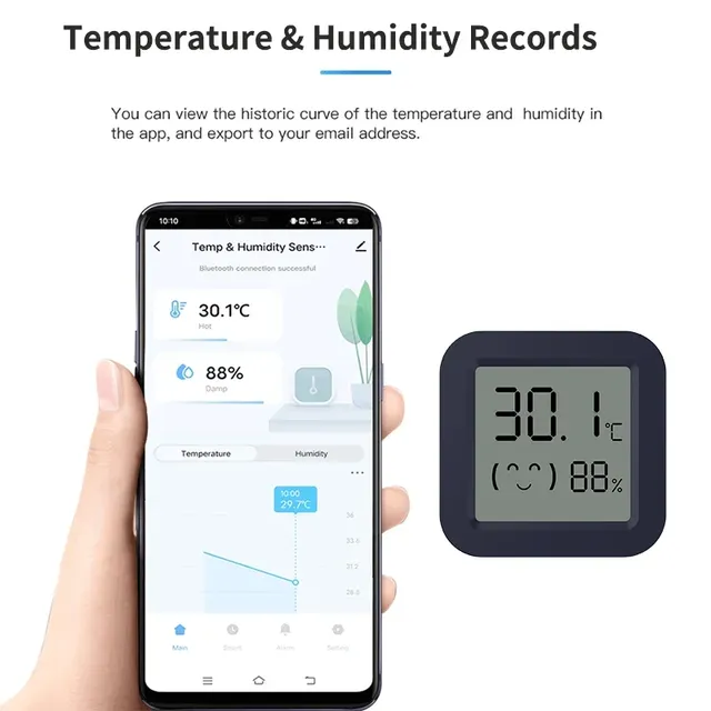 Capteur de température et d'humidité Bluetooth – vue 4