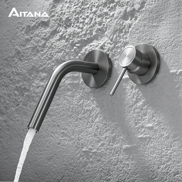 Plan de salle de bain mural en laiton de luxe – vue 2
