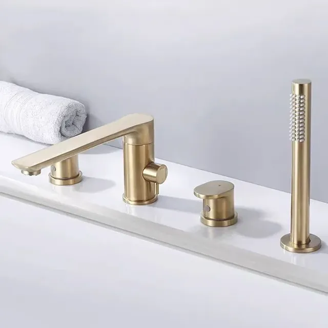 Mitigeur bain douche trois trous montage rebord finition… – vue 3