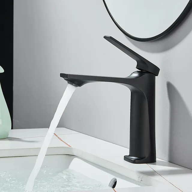 Robinet lavabo monotrou monocommande poignée unique… – vue 4