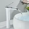 Senlesen robinet de lavabo de salle de bains chromé blanc – vue 5