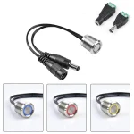 Interrupteur de gradation tactile, 3 couleurs, capteur encastré, bouton de commande, variateur à intensité variable en continu pour armoire à bande LED 12V 24V, usage intérieur