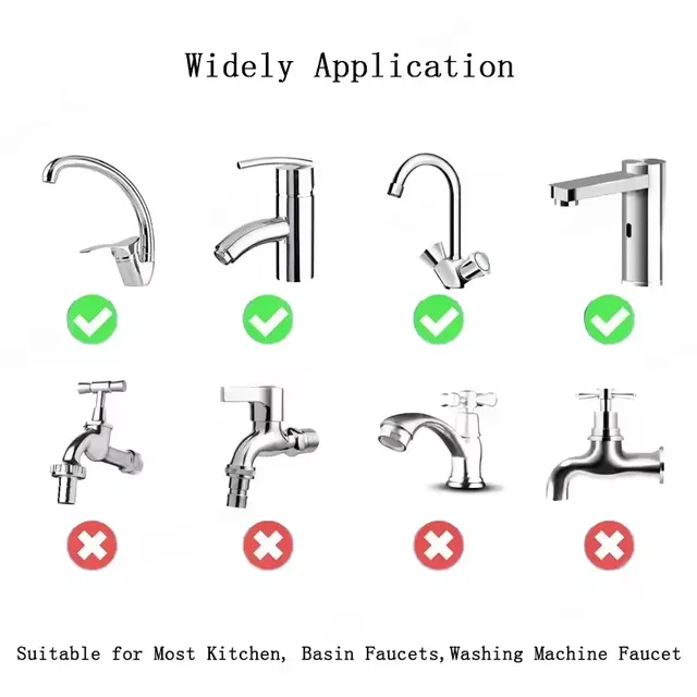 Acier inoxydable 1080 ° Extension de robinet de cuisine… – vue 6