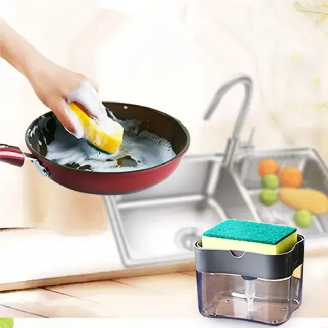 Distributeur doseur savon liquide pompe pression porte… – vue 4