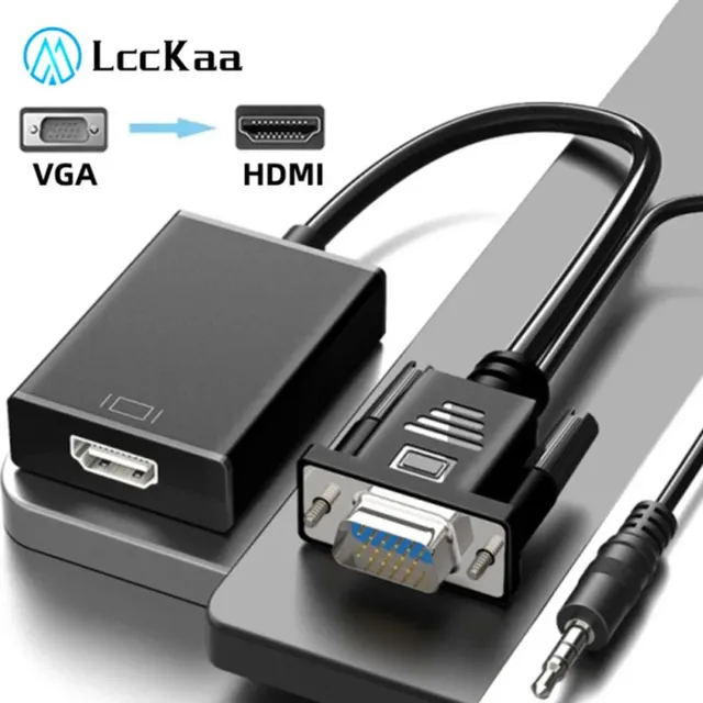 Adaptateur convertisseur VGA vers HDMI 1080P