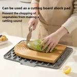 Tapis de vidange d&rsquo;évier en Silicone, tapis de vidange et de séchage de cuisine multi-usage pour Fruits, légumes, tapis de comptoir domestique résistant à la chaleur