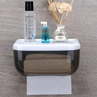 Distributeur papier toilette mural étanche plastique rigide blanc…