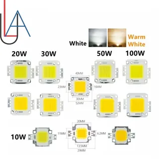 Blanc/blanc chaud 10W 20W 30W 50W 100W puce de lumière LED DC 12V 36V…