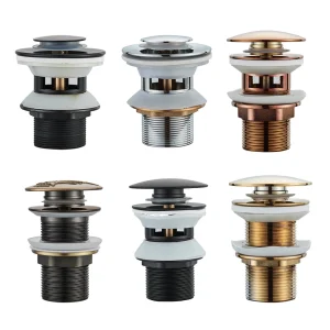 Senlesen Égouttoir d’évier de lavabo en laiton résistant à la corrosion facile à nettoyer avec & sans options de débordement Drain pop-up de lavabo, ORB Senlesen Égouttoir d’évier de lavabo en laiton résistant à la corrosion facile à nettoyer avec & sans options de débordement Drain pop-up de lavabo, ORB