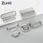 Boîte de vol d&rsquo;armoire, quincaillerie de meubles solides, poignée pliante pour boîte à outils, tiroir en acier inoxydable, garde-robe, installation facile