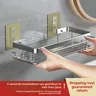 Étagère murale aluminium double niveau noir mat design… – vue 3