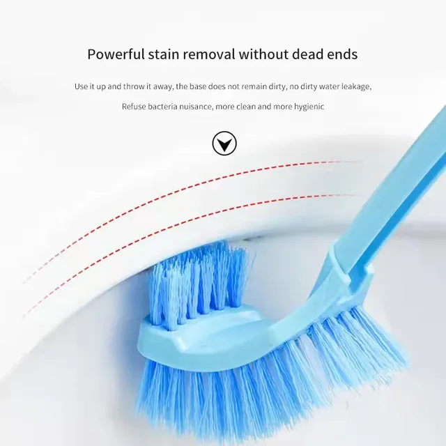 Brosse de toilette en plastique à Long manche – vue 4