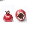 Vase à grenade en porcelaine brillante – vue 5