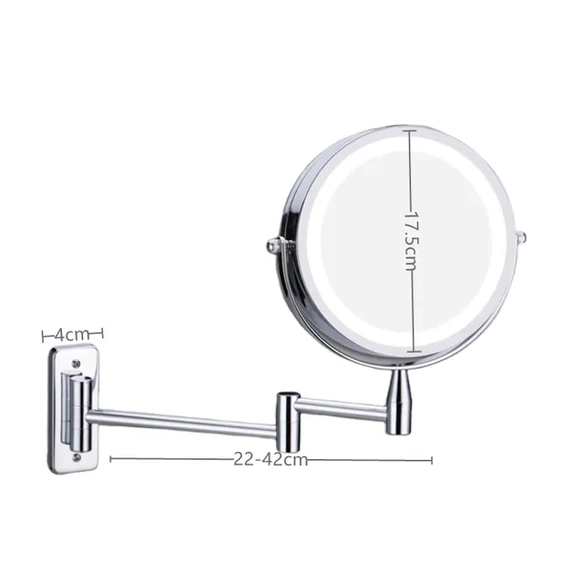 Miroir de maquillage mural grossissant 10x deux côtés – vue 4