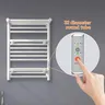 Sèche serviettes électrique mural compact blanc argenté… – vue 3
