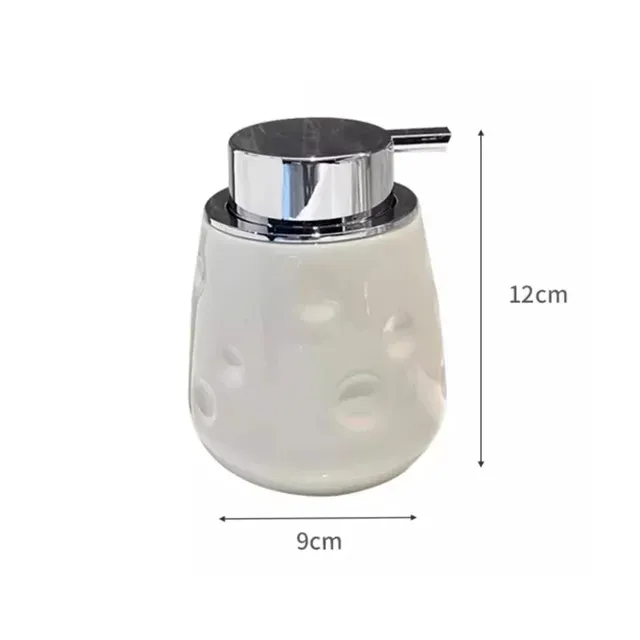Lot deux distributeurs savon liquide céramique finition… – vue 6
