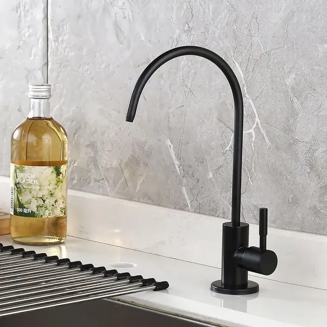 Robinet d'eau potable en acier inoxydable brossé