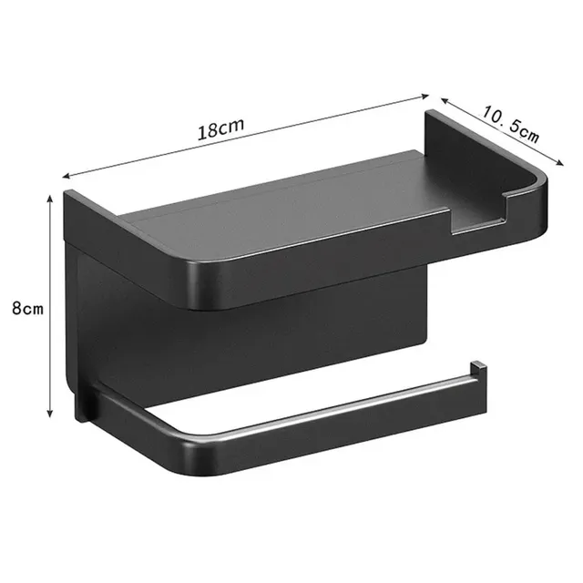 Porte papier toilette mural tablette multifonction… – vue 6