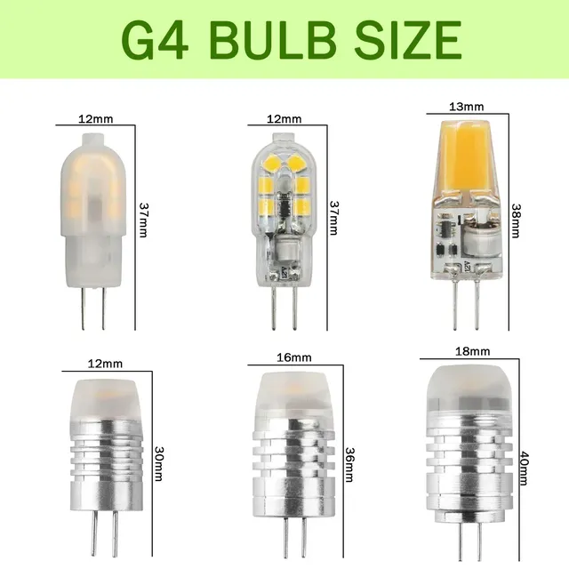 3 pièces Mini G4 12V 24V lampe à LED lumière variable 3W… – vue 3