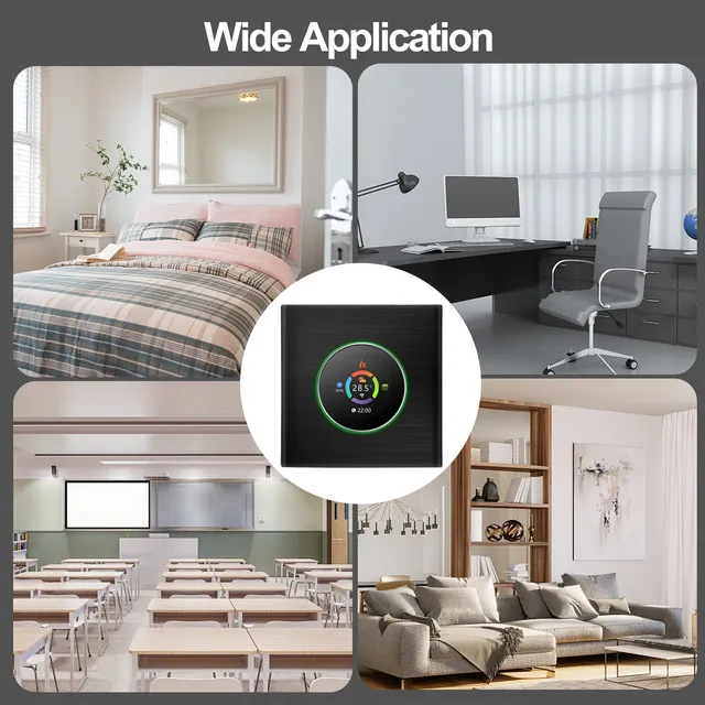 Thermostat intelligent mural ultramince tactile… – vue 5