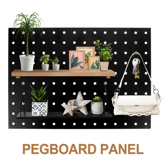 Panneau métal perforé noir laqué mural robuste anti… – vue 3