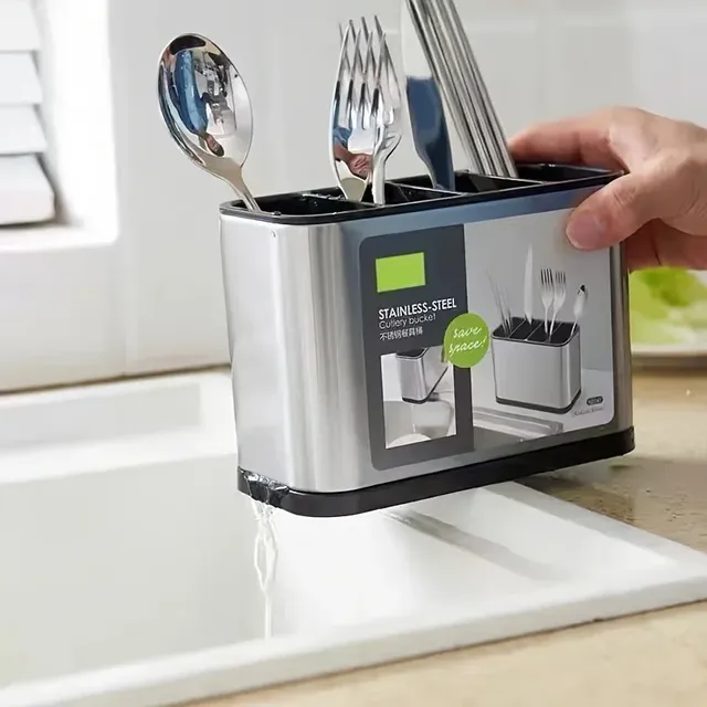 Support de rangement en plastique pour couverts de cuisine – vue 2