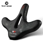 WEST BIKING – coussin de siège de vélo confortable, selle de vélo, équitation, VTT, coussin de siège à gros fesses, pièces de vélo