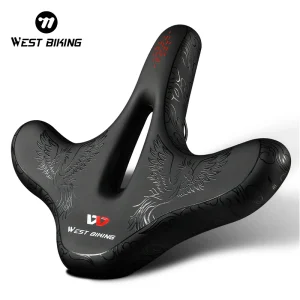 WEST BIKING – coussin de siège de vélo confortable, selle de vélo, équitation, VTT, coussin de siège à gros fesses, pièces de vélo