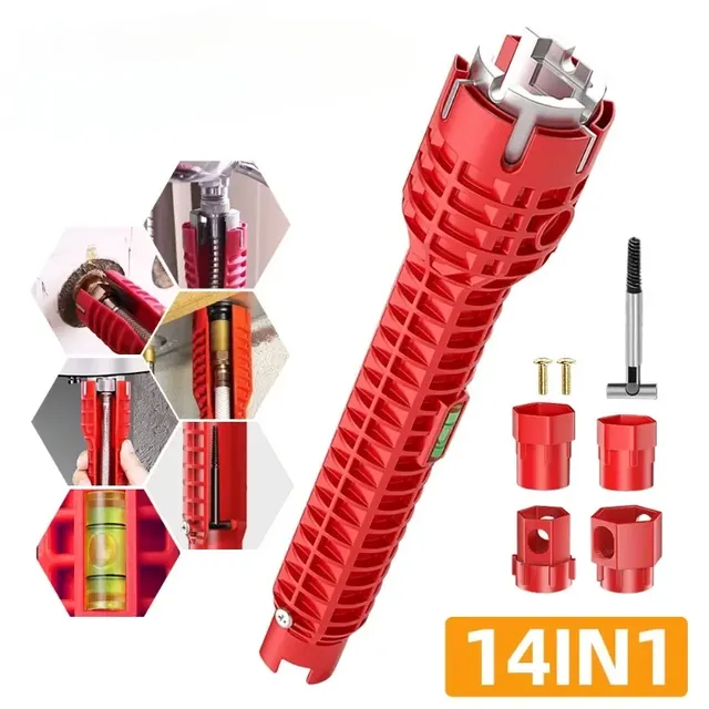 Clé d'évier de robinet 14 en 1