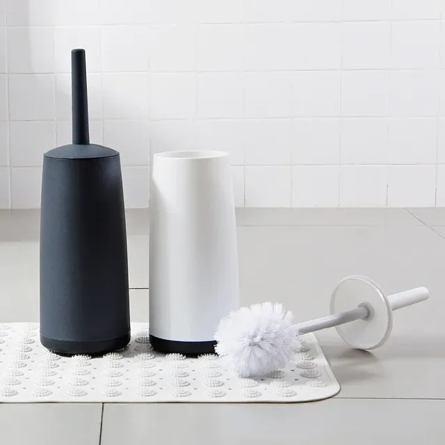 Brosse de toilette en plastique avec Base sur pied – vue 2