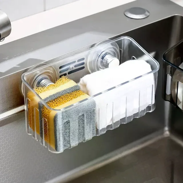 Support évier ventouse égouttoir panier multifonctionnel… – vue 2