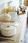 Étagères de cuisine avec poignée en bois – vue 4