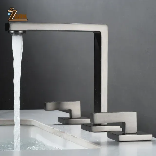 Robinet de lavabo en or brossé – vue 5