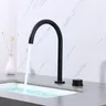 Robinet lavabo mural or brossé noir bec pivotant rotatif… – vue 2
