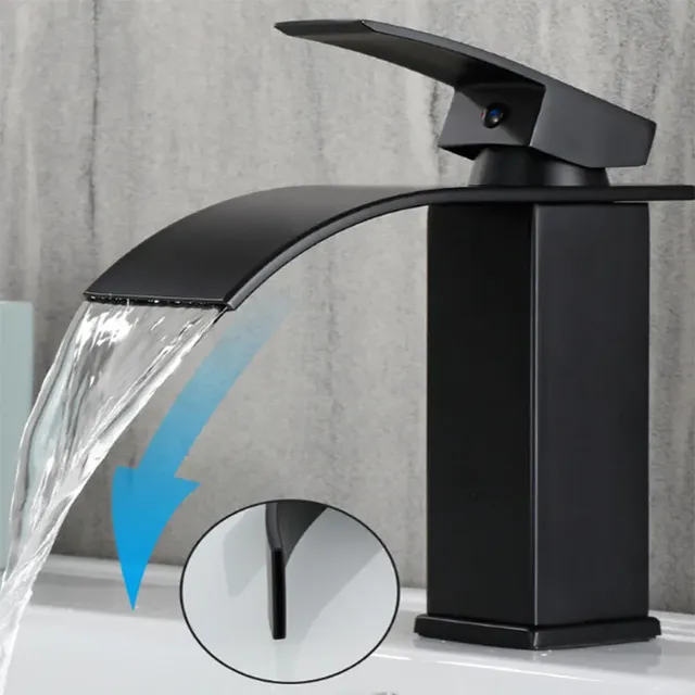 Robinet de lavabo en acier inoxydable de style haut – vue 5