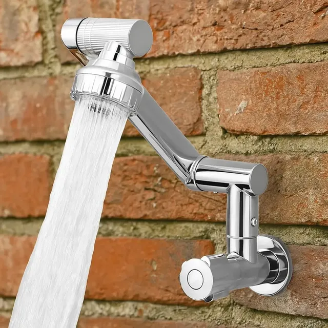 360 ° Robinet mural rotatif en acier inoxydable – vue 2