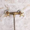 Robinets de douche rétro en laiton Antique – vue 6